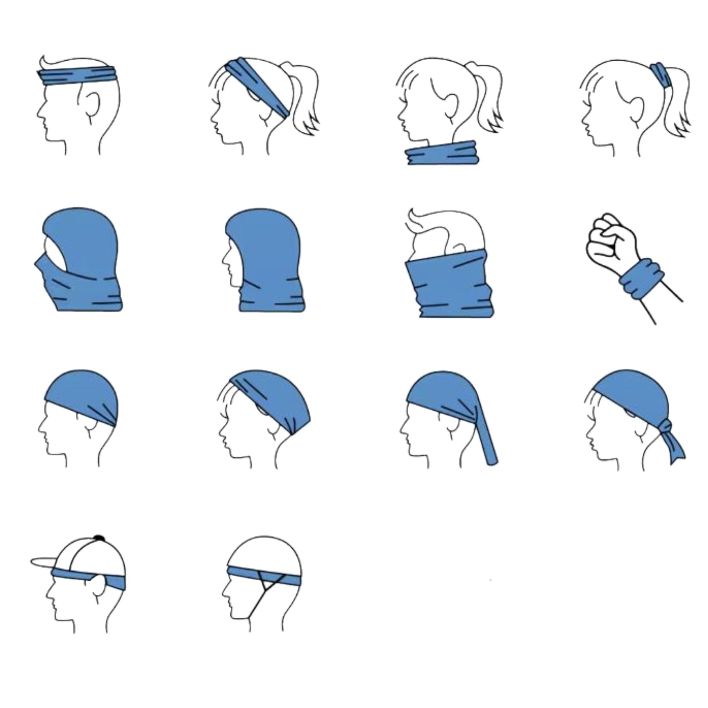 Neck Gaiter / Headband / Bandana / Face Wrap – Custom Eco Buffs for Clubs & Teams