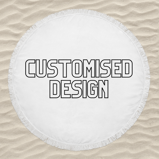Round Beach Towel - Fully Customised Design