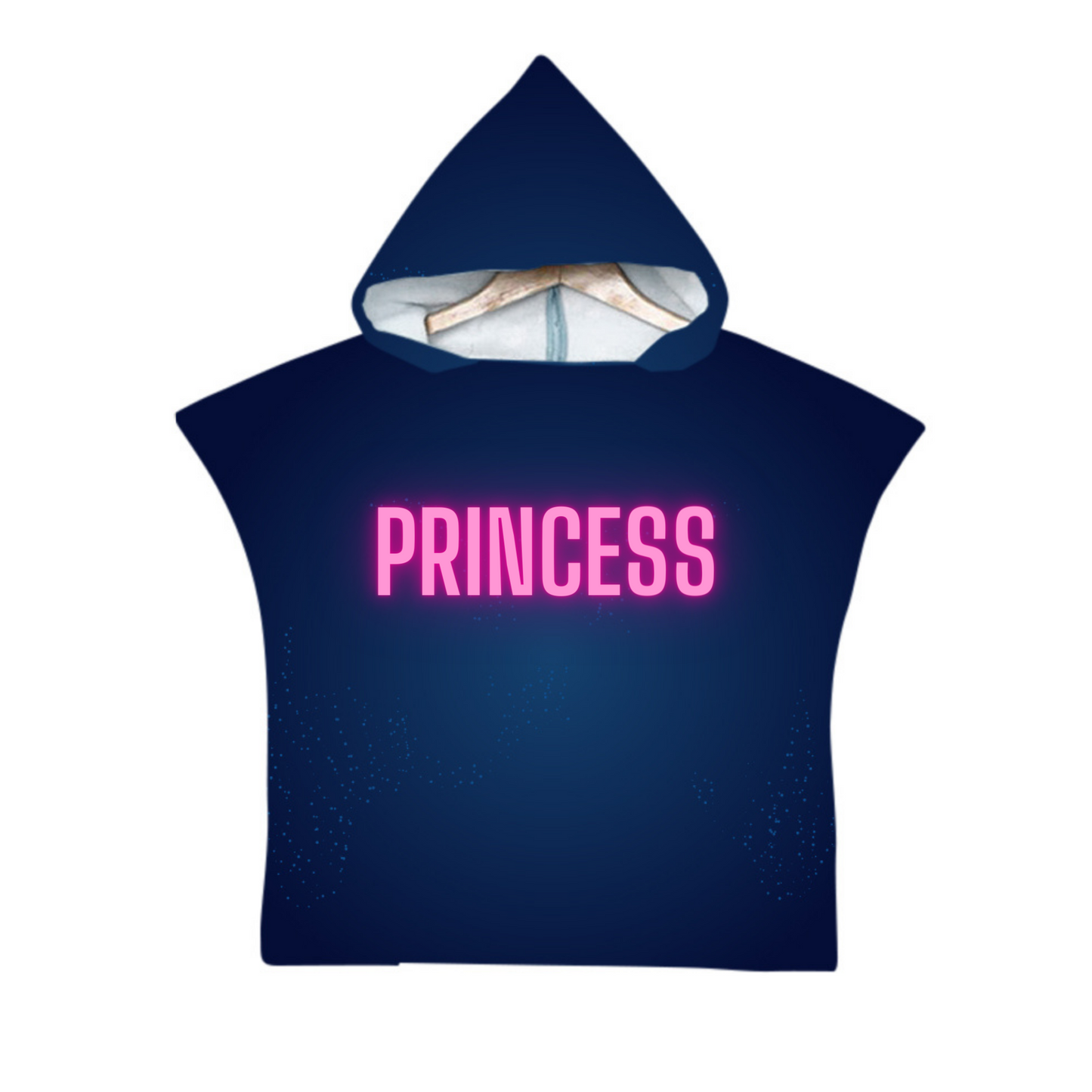 Kids Poncho Towel - Customised - Navy Blue