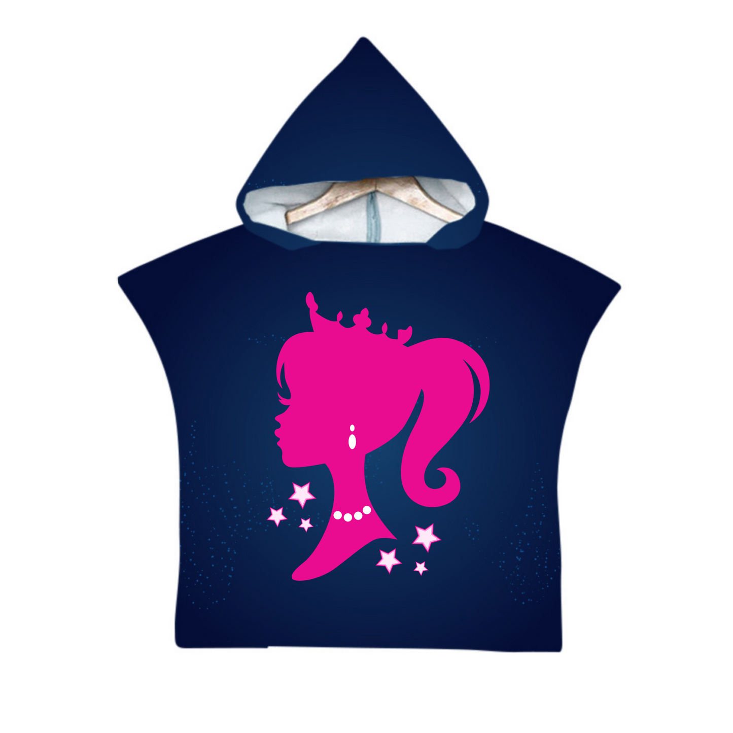 Kids Poncho Towel - Customised - Navy Blue