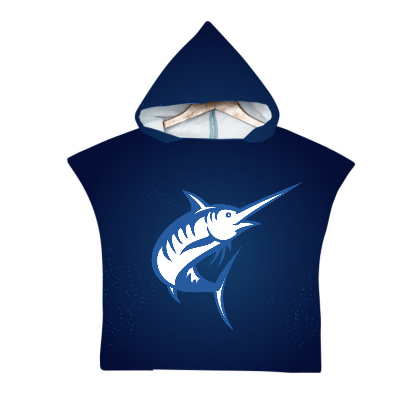 Kids Poncho Towel - Customised - Navy Blue