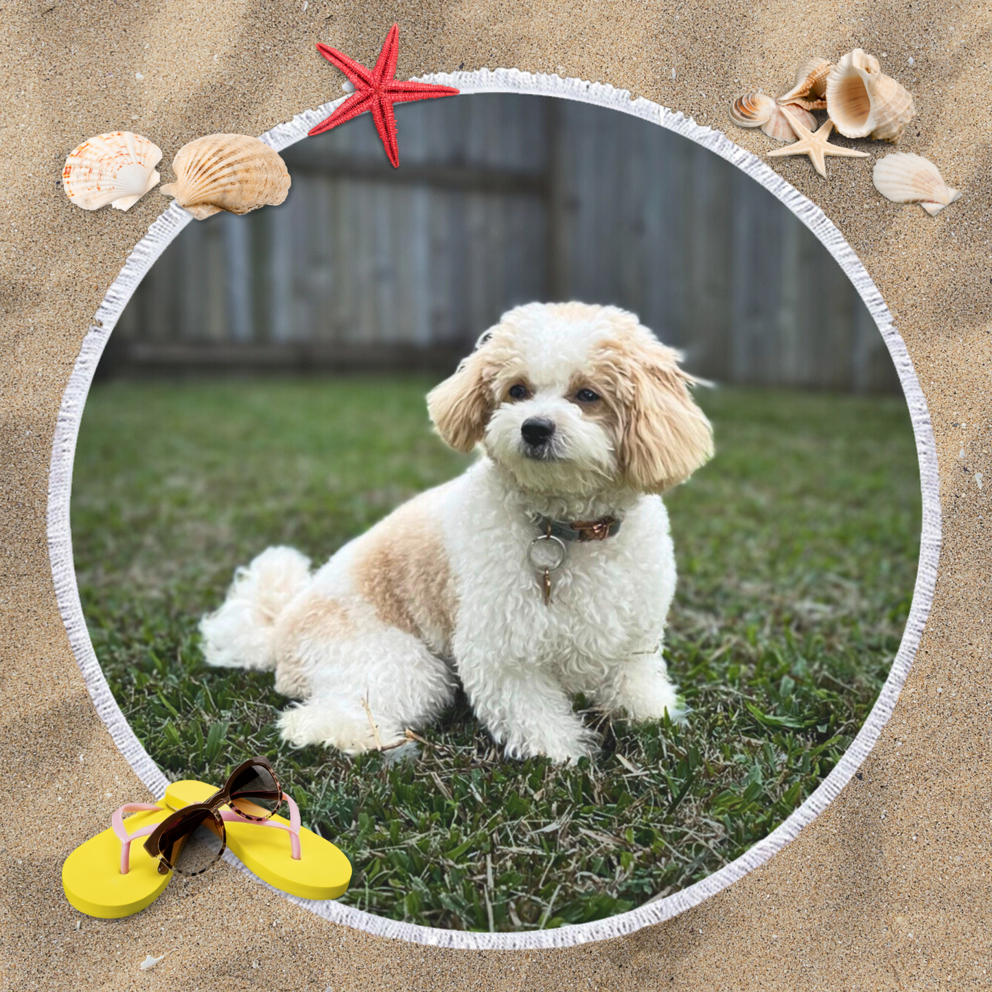 Round Beach Towel - Fully Customised Design