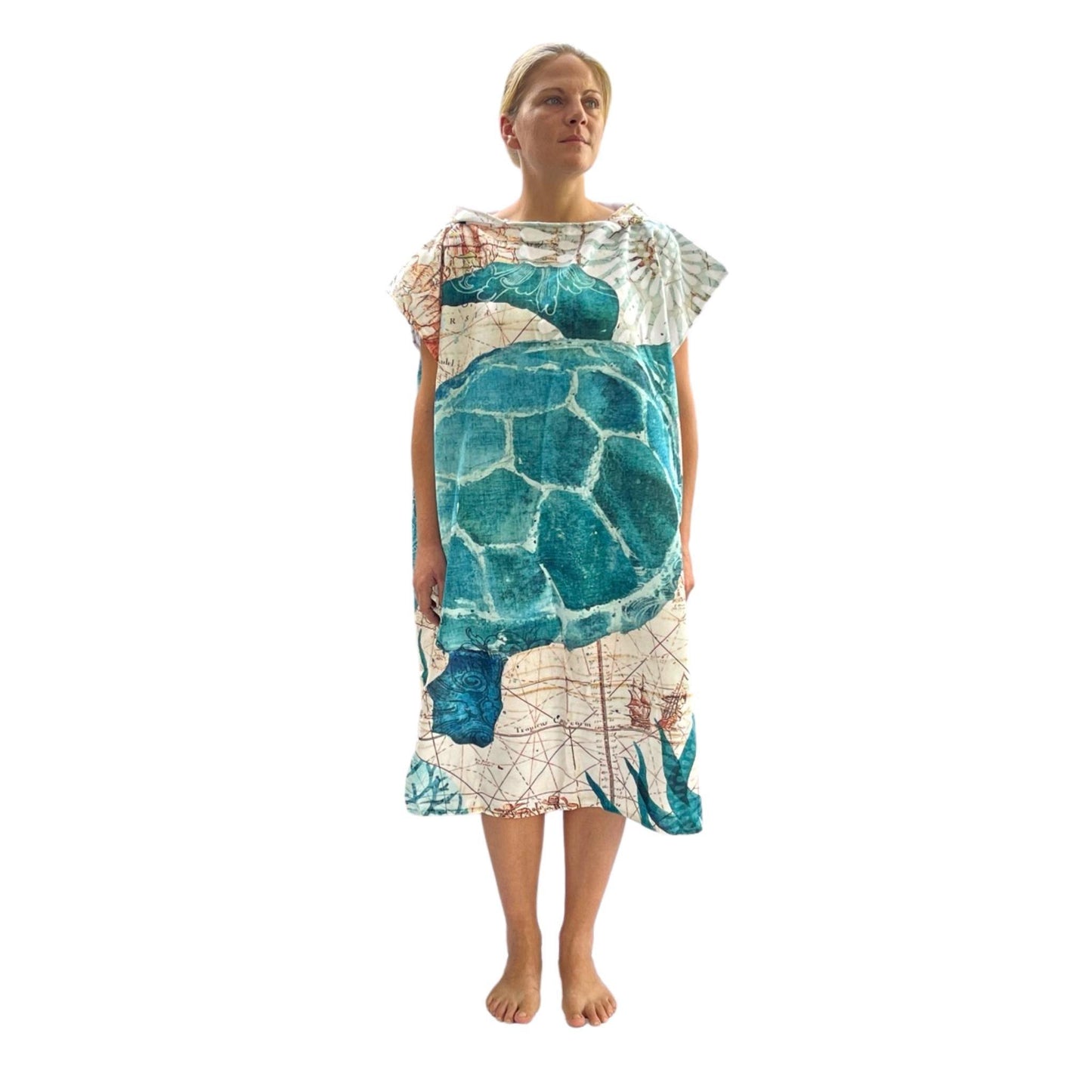 Adult Poncho Towel - Turtle - Dropbear Outdoors