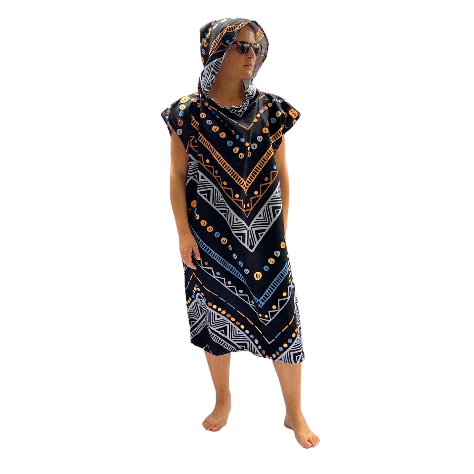 Adult Poncho Towel - Down to Earth - Dropbear Outdoors