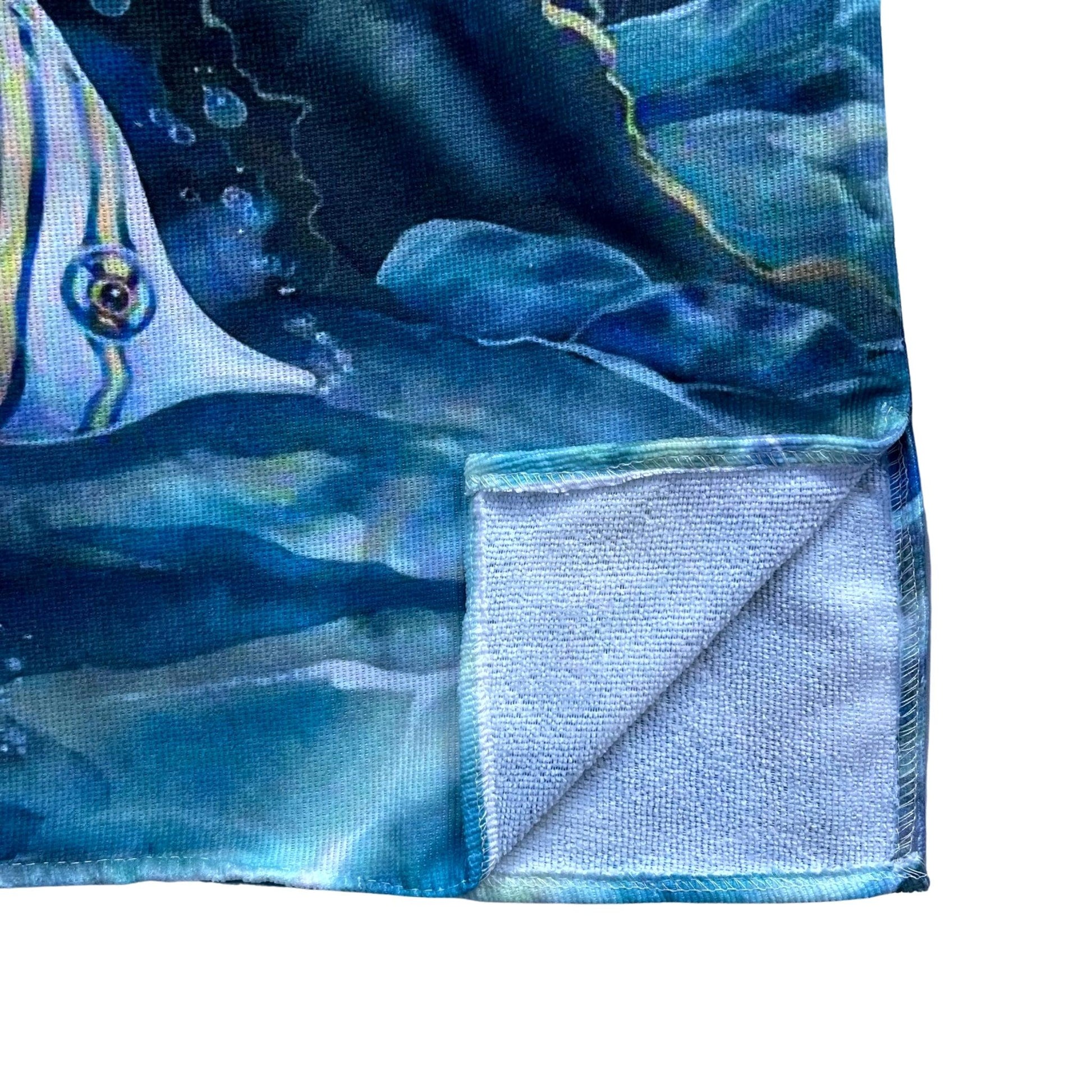 Adult Poncho Towel - Turtle Aquarell - Dropbear Outdoors