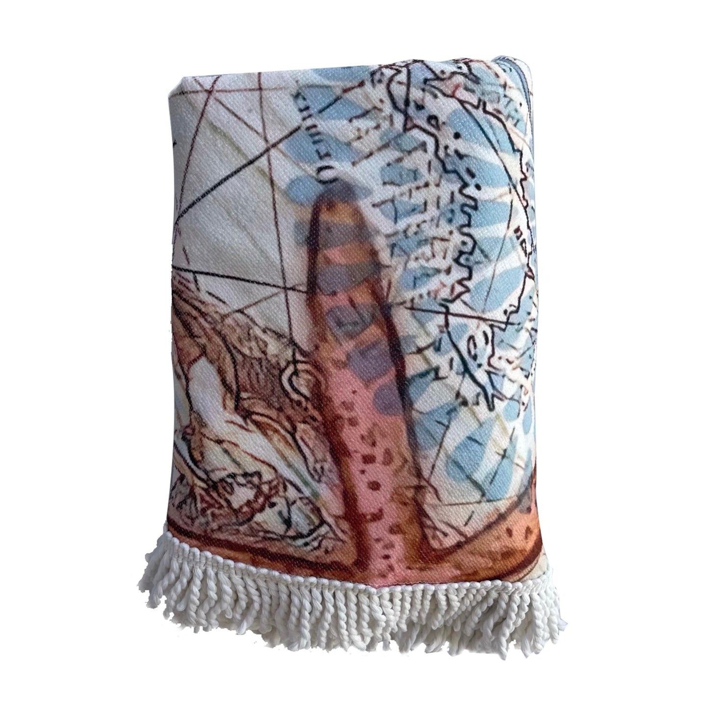 Round Beach Towel - Whale - Dropbear Outdoors