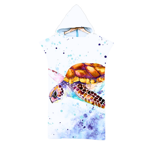 Adult Poncho Towel -  Loggerhead Turtle