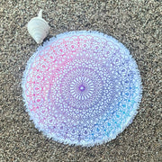 Round Beach Towel - Spectrum Mandala