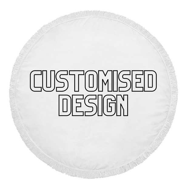 Round Beach Towel - Customised - Unique eco friendly gift