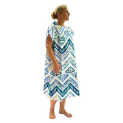 Adult Poncho Towel, Changing Towel, Surf Poncho Blue Dream Pattern