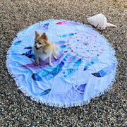 Round Beach Towel -  Dreamcatcher