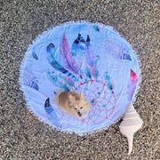 Round Beach Towel -  Dreamcatcher