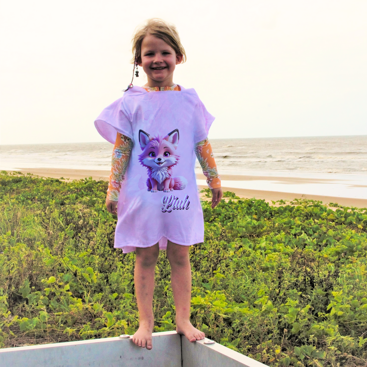 Kids Poncho Towel - Fully Customised Design