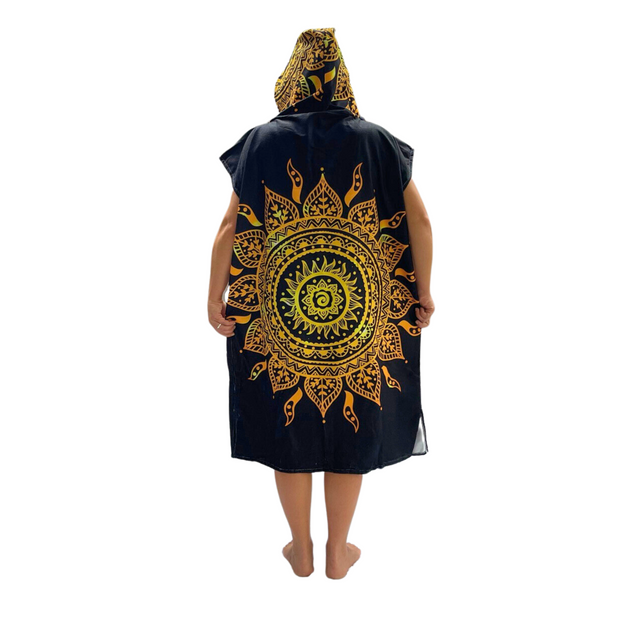 Adult Poncho Towel -  Golden Sun