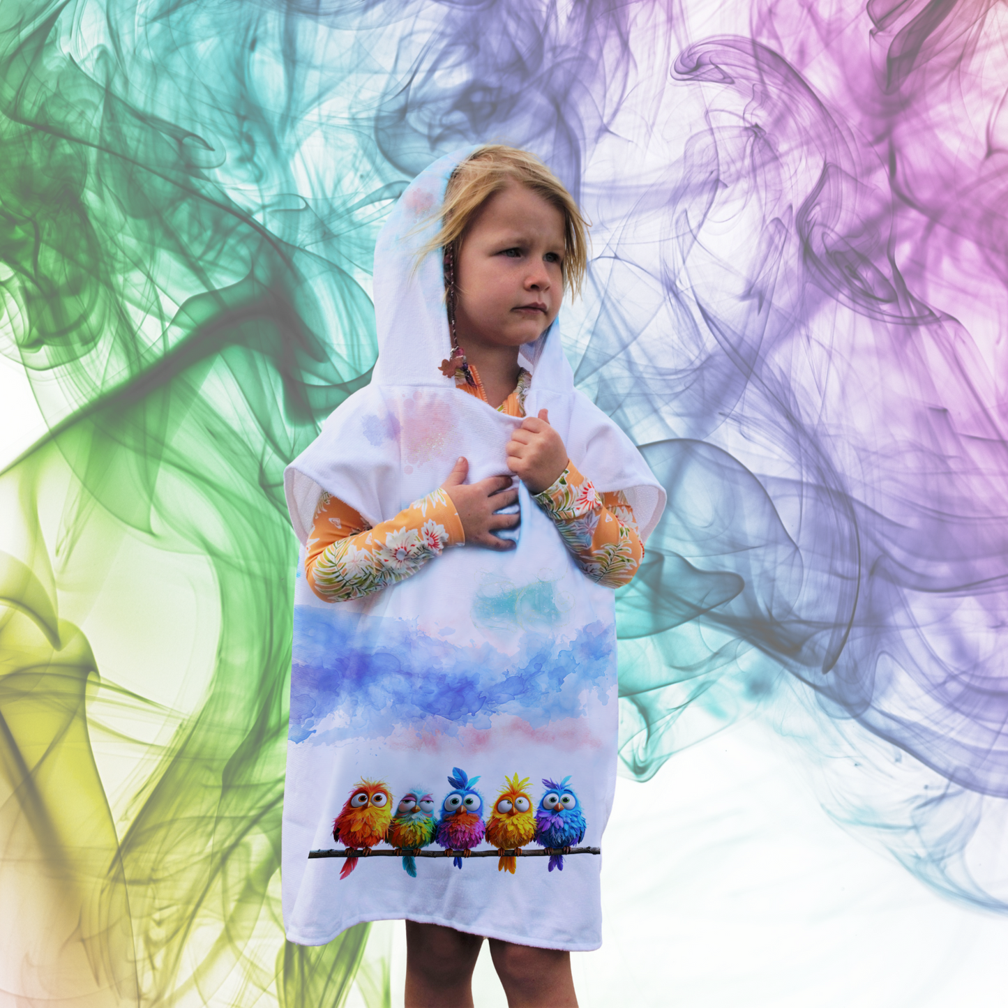 Kids Poncho Towel - Fully Customised Design