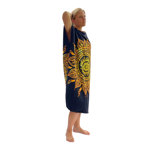 Adult Poncho Towel -  Golden Sun