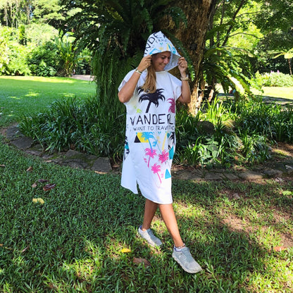 Wanderlust Changing Towel with Hood