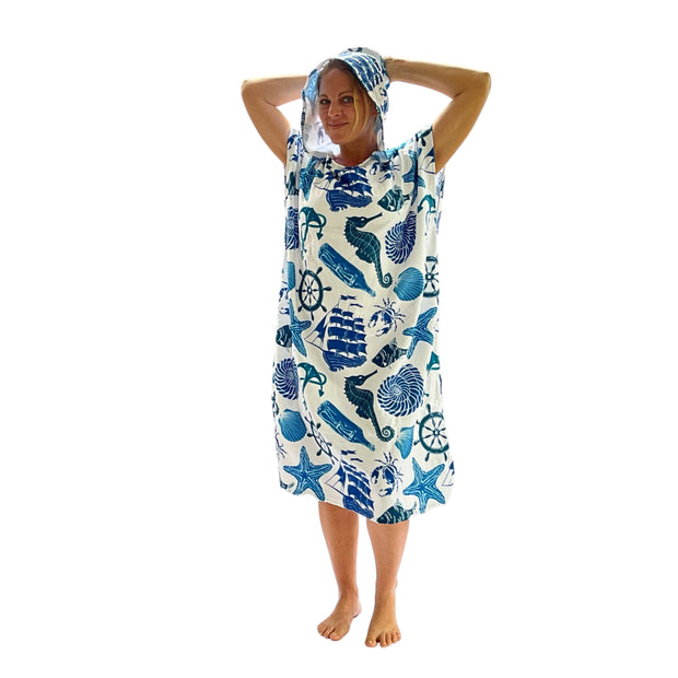 Adult Poncho Towel - Marinero
