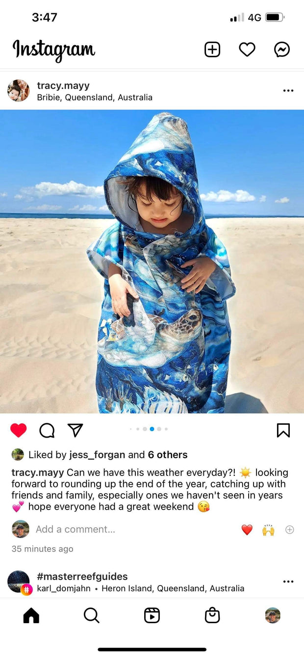 Kids Poncho Towel - Fully Customised Design