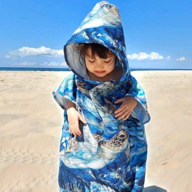 Kids Poncho Towel - Fully Customised Design