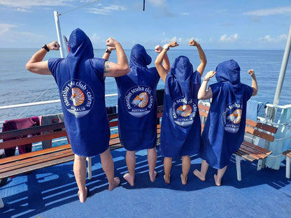 Adult Poncho Towel - Customised - Navy Blue