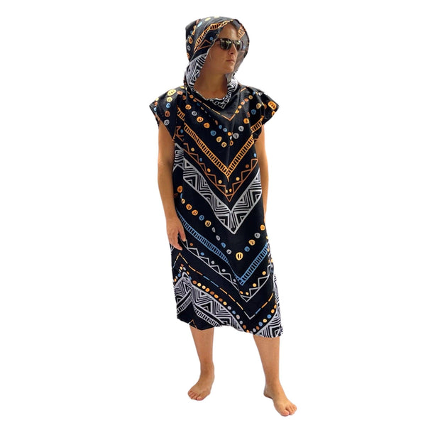 Adult Poncho Towel - Down to Earth - Dropbear Outdoors