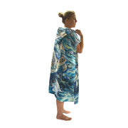 Adult Poncho Towel - Turtle Aquarell - Dropbear Outdoors