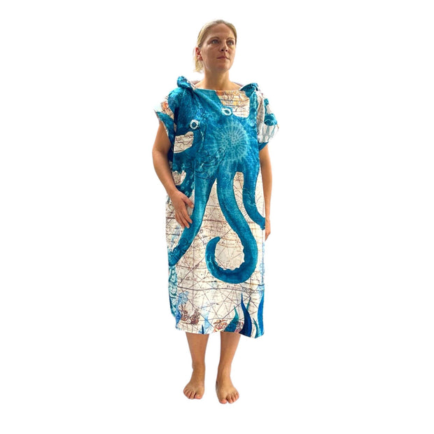 Adult Poncho Towel - Octopus - Dropbear Outdoors