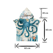 Kids Poncho Towel - Octopus - Dropbear Outdoors