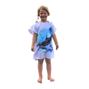 Kids Poncho Towel - Dolphin Aquarell - Dropbear Outdoors