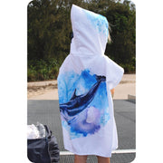 Kids Poncho Towel - Dolphin Aquarell - Dropbear Outdoors