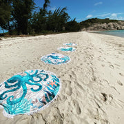 Round Beach Towel - Octopus - Dropbear Outdoors