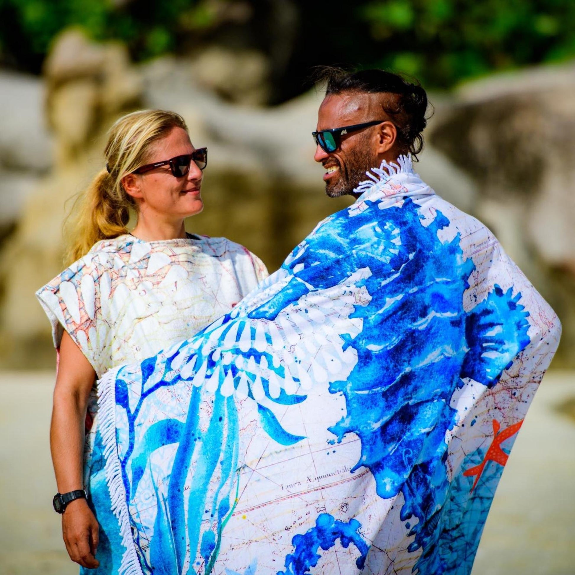 Round Beach Towel - Seahorse - Dropbear Outdoors