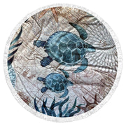 Round Beach Towel - Turtle - Dropbear Outdoors